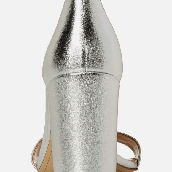 Sam Edelman Yaro Silver Block Heel Sandals - Picture 3 of 12